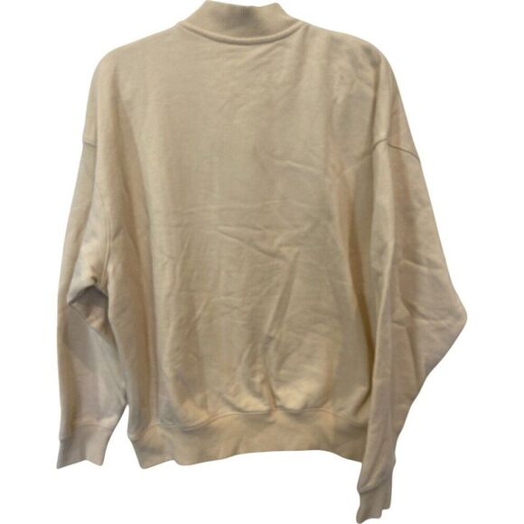 Zara Mens Bomber Jacket L Beige Tan Cotton Stretch Snap Button 3854/338 NWT - Picture 4 of 8